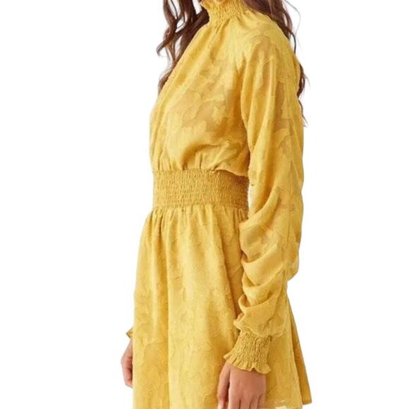 Forever 21 Gold Mock Turtleneck Dress - Picture 7 of 7